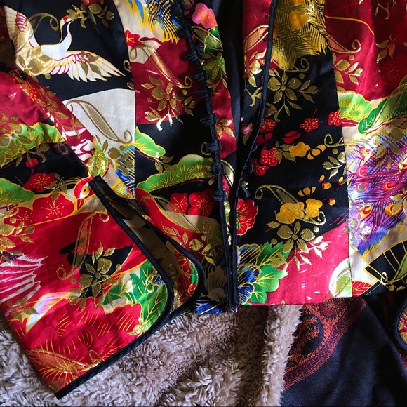 Vintage Asian Inspired Brocade Jacket - Picture 6 of 7